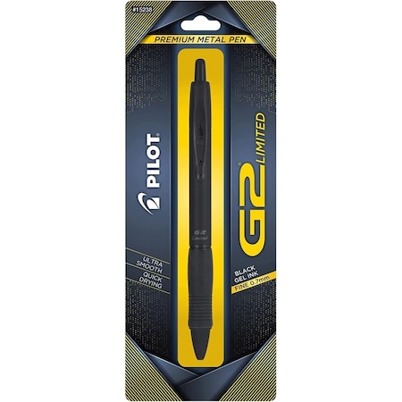 Pilot G2 Limited Premium Gel Ink Pen, Matte Black PIL15238